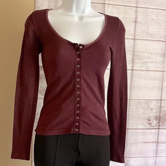 Intimately Free People Shea Button Up Seamless Top - Picture 2 of 5